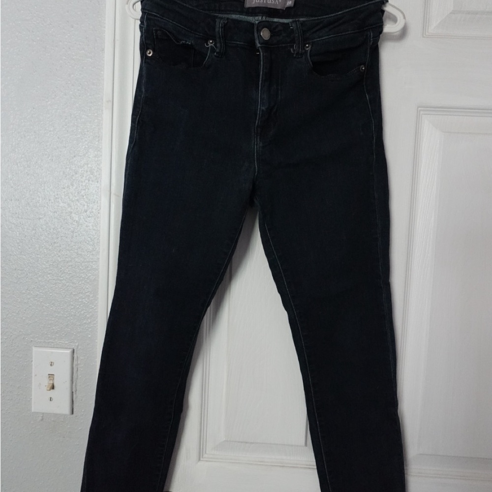 Just USA Women's Deep Indigo Skinny Jeans